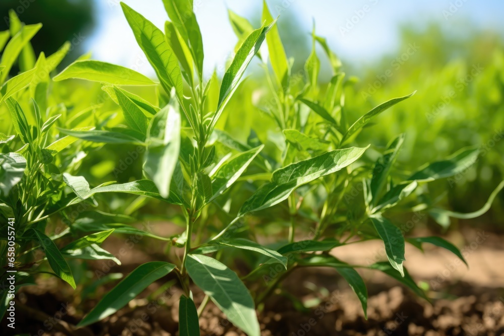 green leaves of withania somnifera ashwagandha plant green leaves of withania somnifera ashwagandha plant