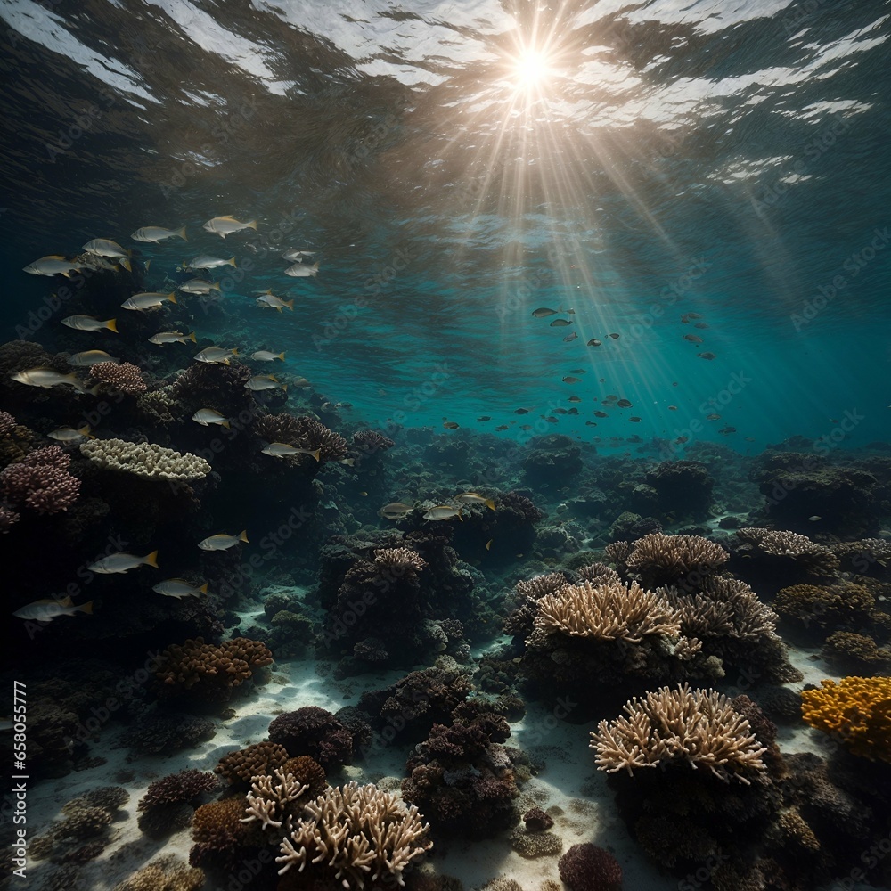 Obraz premium Sunset at the ocean