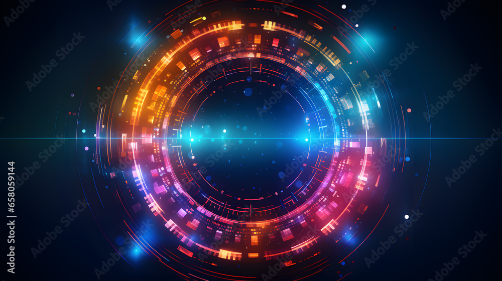 Abstract technology background. Futuristic interface. illustration for your design