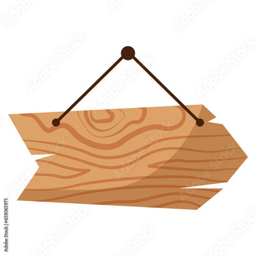 Hanging Wooden Signboard
