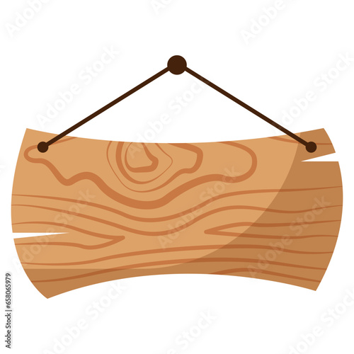 Hanging Wooden Signboard photo