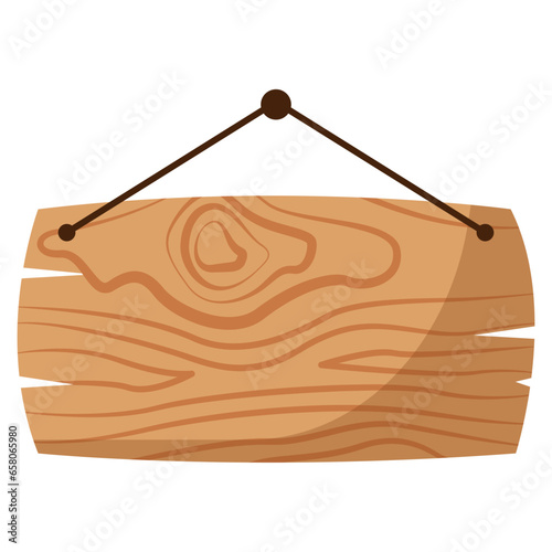 Hanging Wooden Signboard