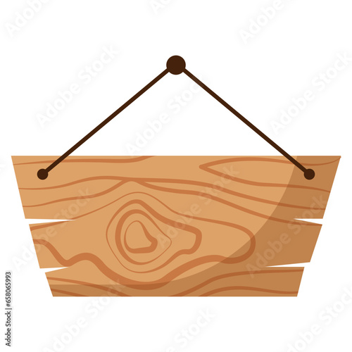 Hanging Wooden Signboard