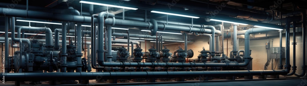 Industrial Illumination with Pipes