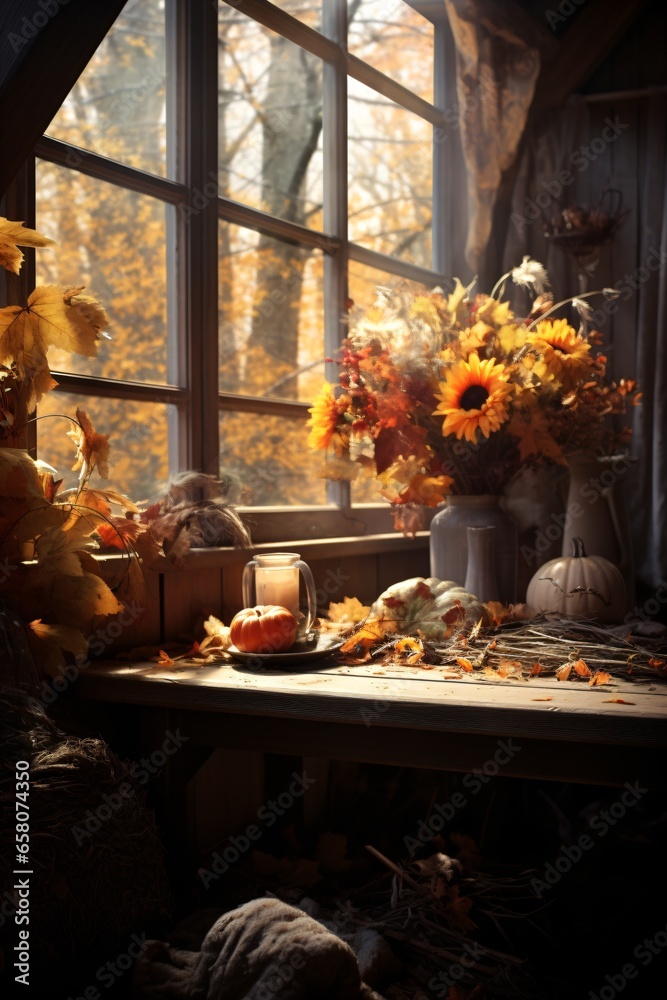 Autumn Fall Season Room Interior