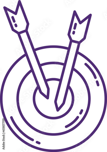 Target With Arrow Goal Achievement Concept Vector illustration