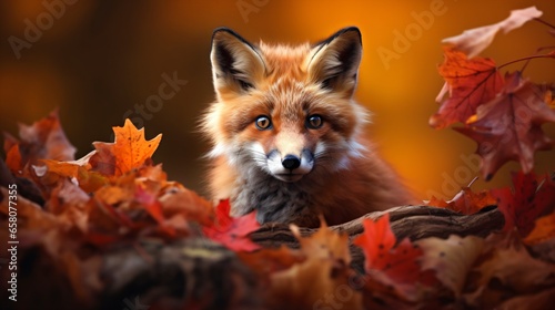 Autumn Fall Season with Fox