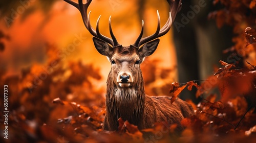 Autumn Fall Season with Deer © XtravaganT