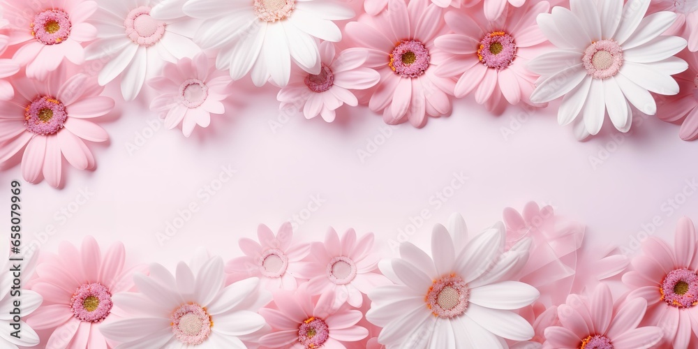 Abstract floral background with colorful flower