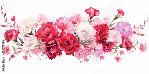 Abstract floral background with colorful flower