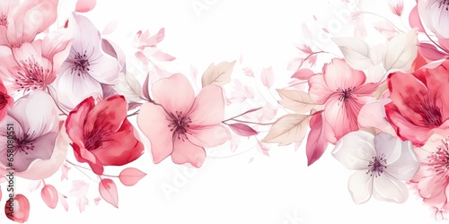 Abstract floral background, generative ai