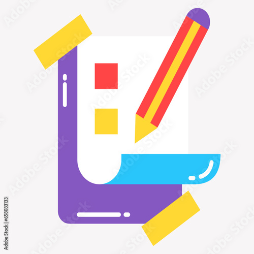 Wish list icon vector symbol sign. Wishlist vector illustration on isolated background.