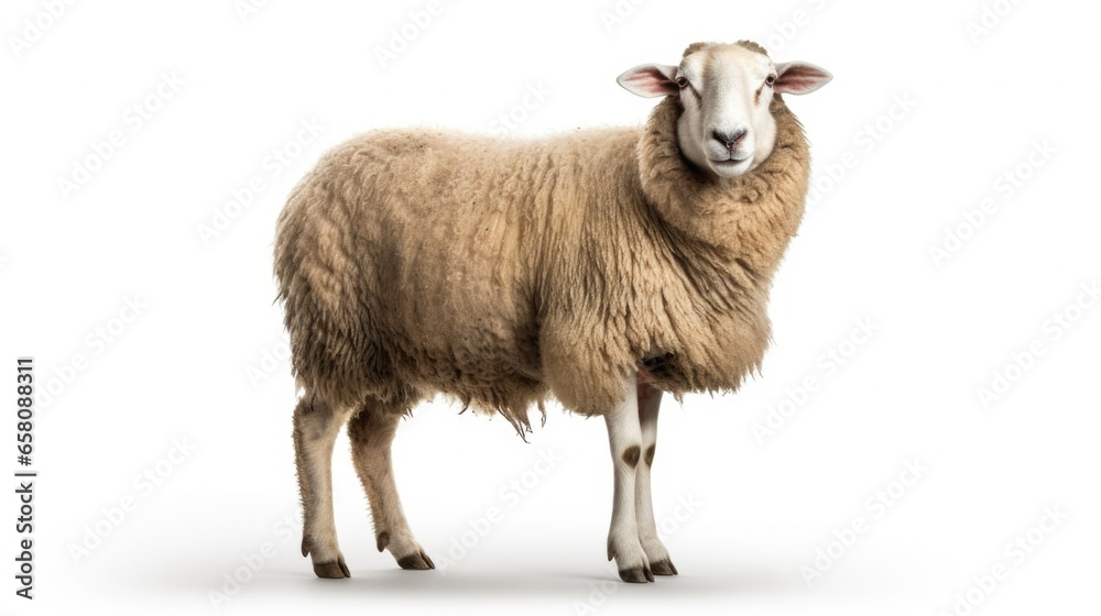 sheep isolated on white background