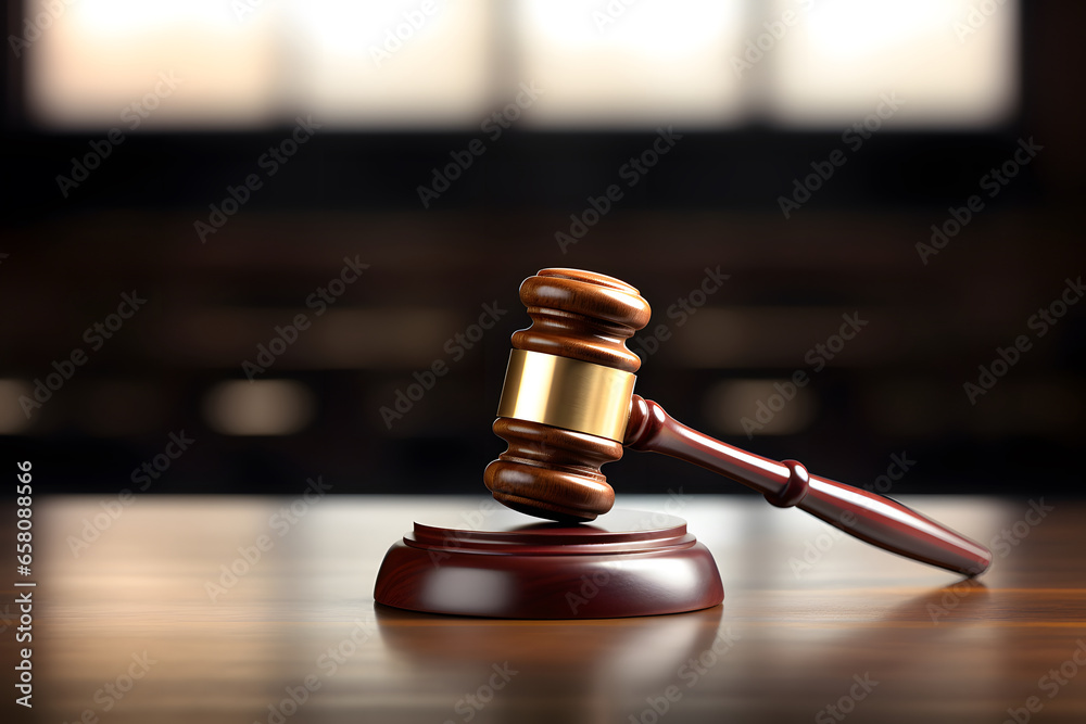Judges gavel on wooden desk. Judges gavel on wooden desk.