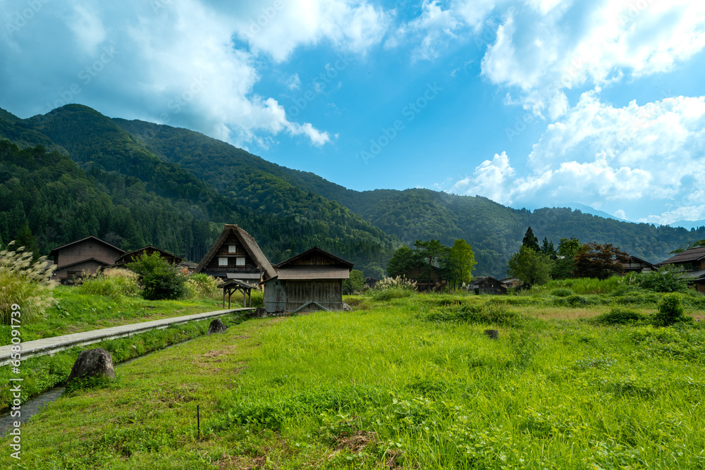 Asia, Japan, Shirakawa  historic village at Ōno, Gifu