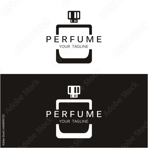 perfume logo vector icon illustration design