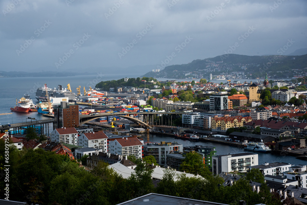 viewpoint of the Norwegian city   