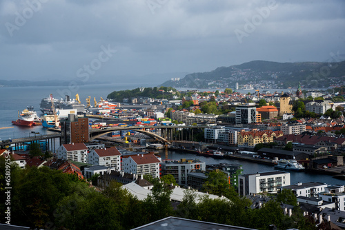 viewpoint of the Norwegian city    © Alena Petrachkova