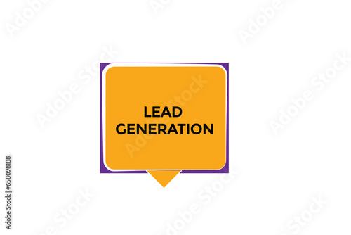  new lead generation  modern, website, click button, level, sign, speech, bubble  banner, 
