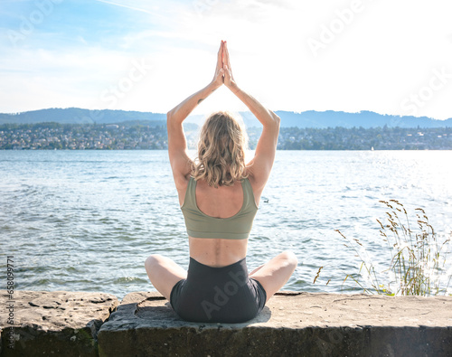 yoga on the beach
woman doing yoga
meditating