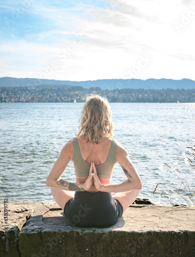 yoga on the beach