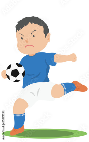ボレーシュート　サッカー