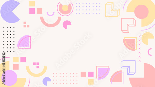 Abstract flat design of abstract background