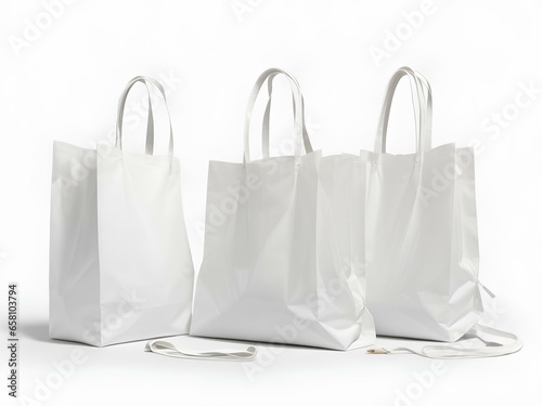 white shopping bags
