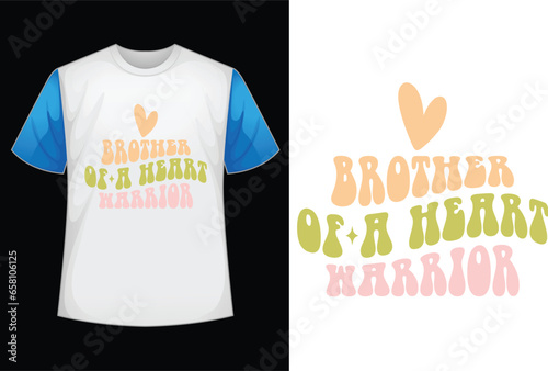 Brother of a Heart Warrior SVG design