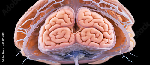 human brain.AI generated.