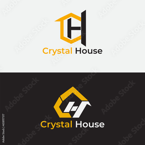 Letter CH Big Group, Real Estate, Building and Construction Logo Vector