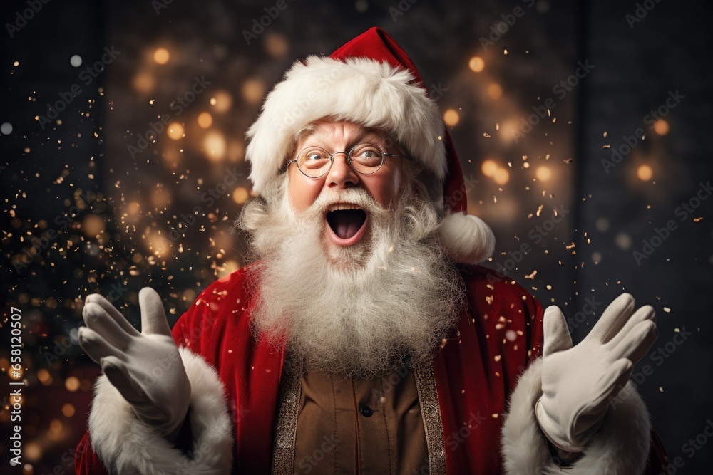 Lively Santa Claus portrayal Lively Santa Claus portrayal