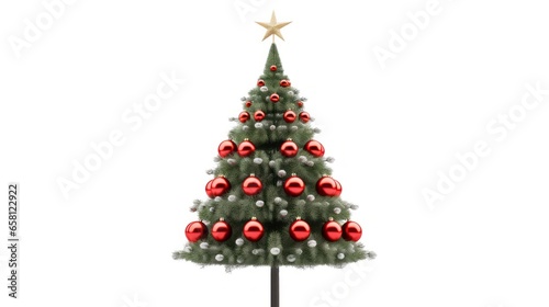 christmas tree isolated on background
