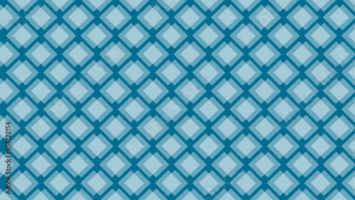 Blue seamless pattern with rhombus shapes