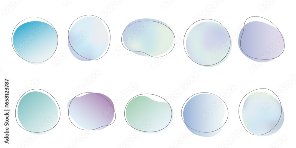 Vector Hand-Drawn Frame Set Isolated On A White Background. Vector Hand-Drawn Frame Set Isolated On A White Background.