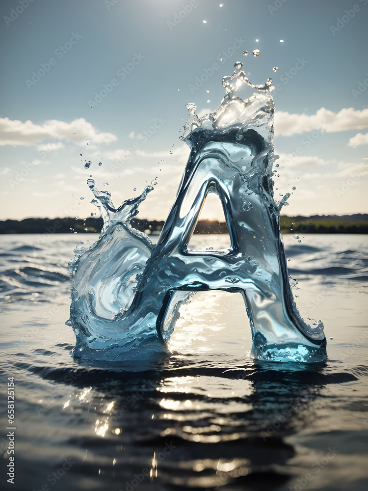 Fototapeta premium English Letter A Design