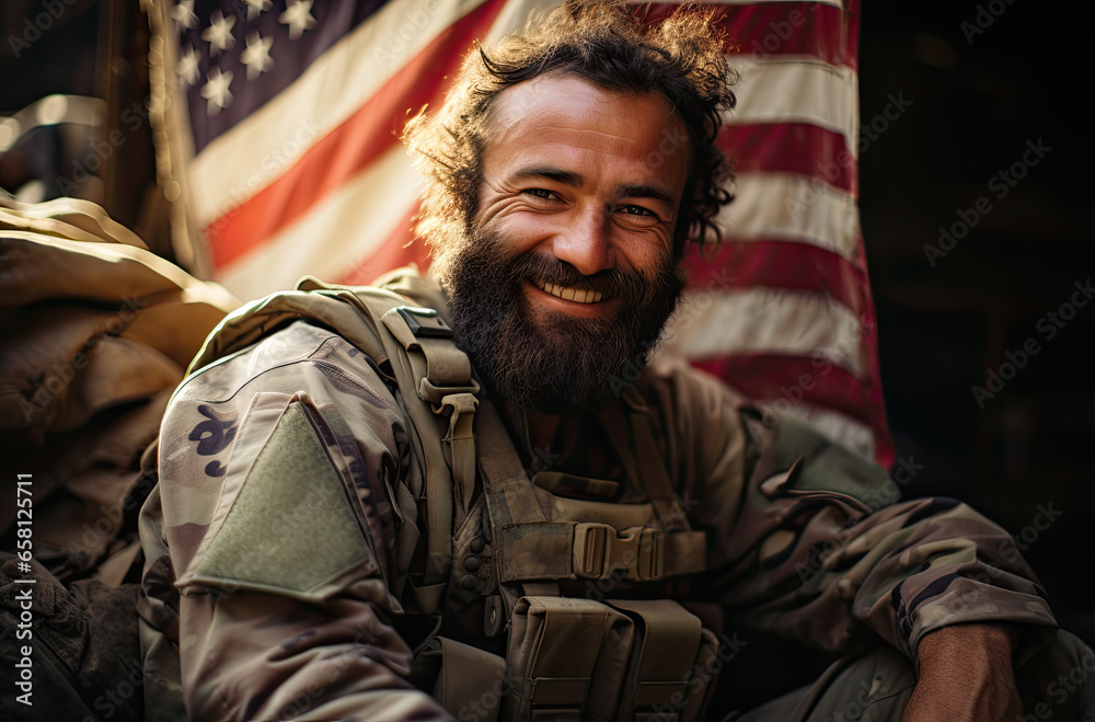 Fototapeta premium Mann Veteran