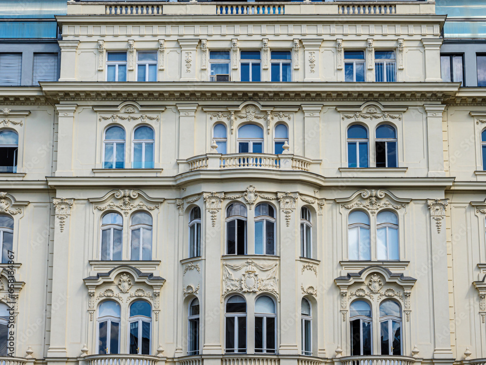 Cream Decorative Building Cream Decorative Building