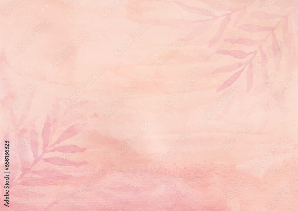 Fototapeta premium Spring floral watercolor background 