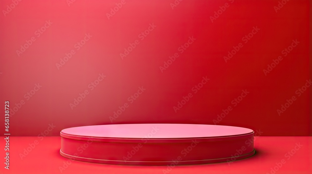 3D Rendered Podium, Red Background
3D Rendered Podium, Red Background