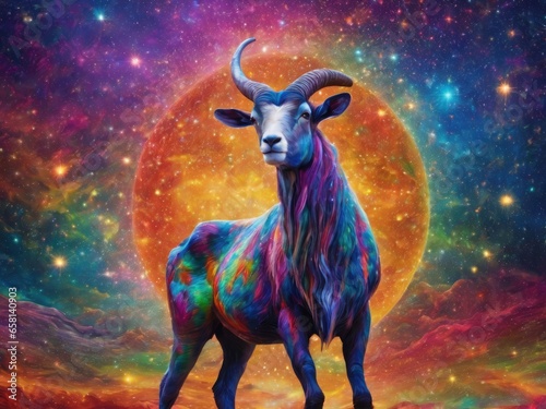 Mythical animals, zodiac signs created by AI