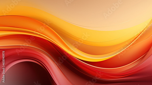 Technological Virtual Abstract Red Gradient Curves Wavy Background