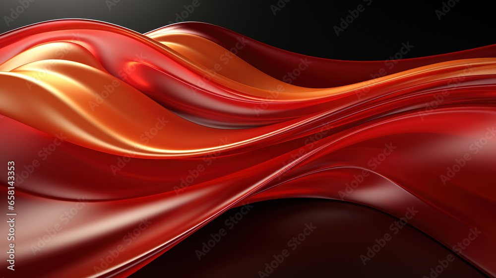 Abstract of Deep Red Metallic Liquid Paint Wavy Pattern Background Abstract of Deep Red Metallic Liquid Paint Wavy Pattern Background