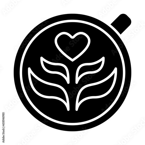 Cup of coffee, coffee art, mug icon - Coffee Shop Fill