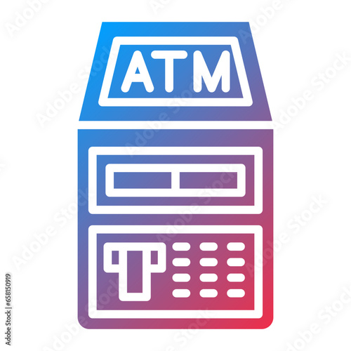 Vector Design ATM Icon Style