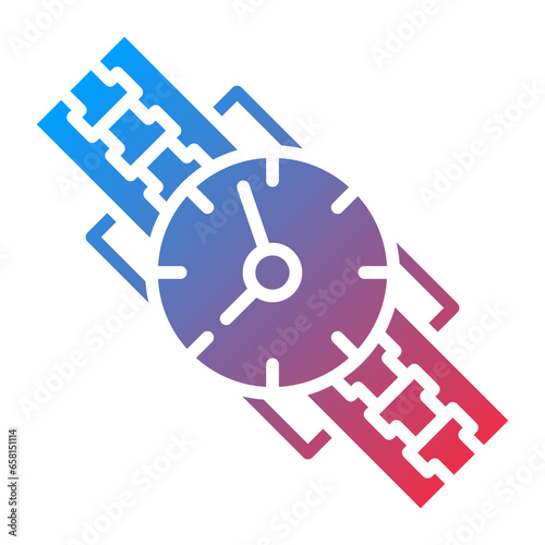 Vector Design Wristwatch Icon Style