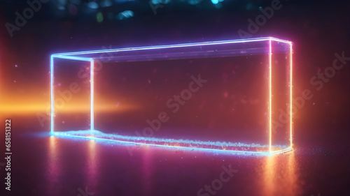 Background with lights  Background with glowing lights  background with light  Neon lights frame wallpaper  neon lights frame background  neon light rectangle frame