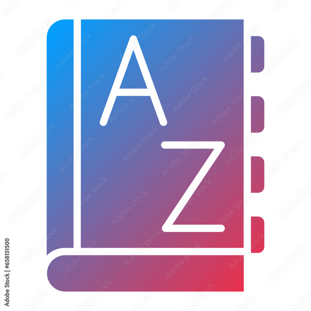 Vector Design Dictionary Icon Style Vector Design Dictionary Icon Style