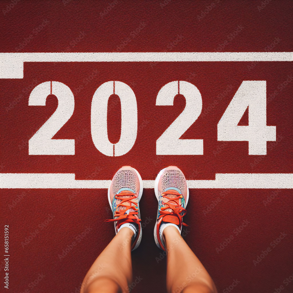 Happy New Year Concept Image 2024 Symbolizes The Start Of The New Year happy-new-year-concept-image-2024-symbolizes-the-start-of-the-new-year