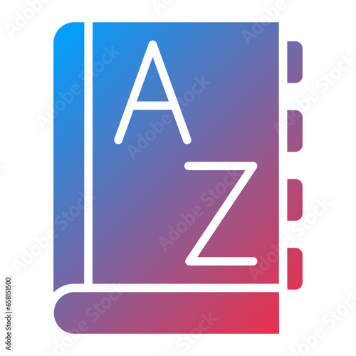 Vector Design Dictionary Icon Style